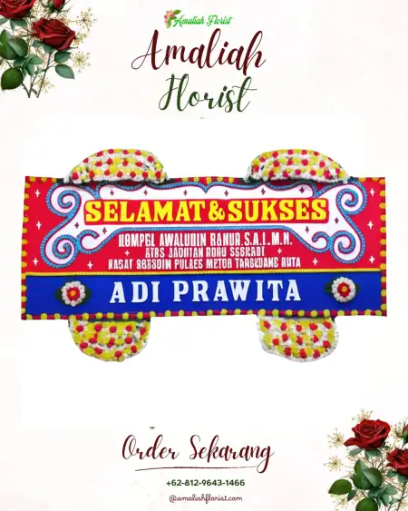 Papan Bunga Ucapan Selamat Wonosamodro